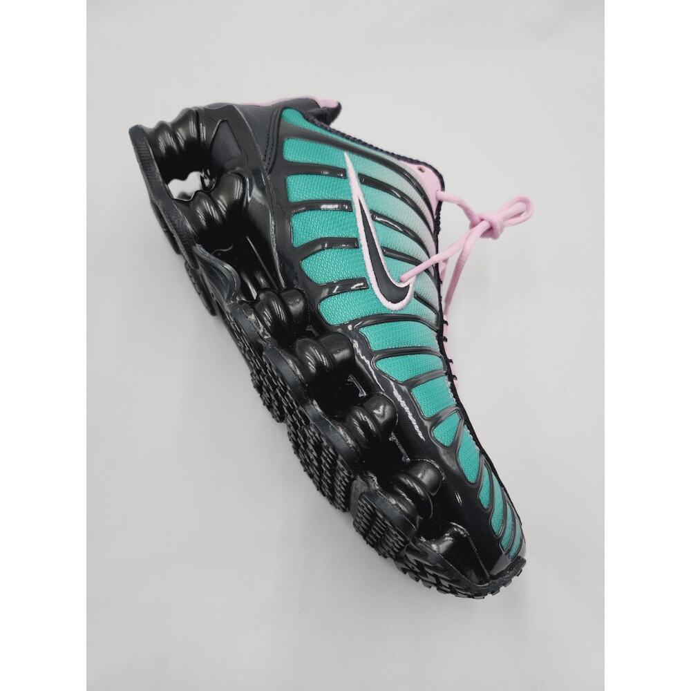 Size 7 - Nike Women's Shox TL Light Artic Pink, Off Noir, and Neptune Green - Picture 2 of 5